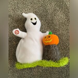 Hallmark Halloween Singing Animated Ghost & Pumpkin Plush - Plays Addams Family